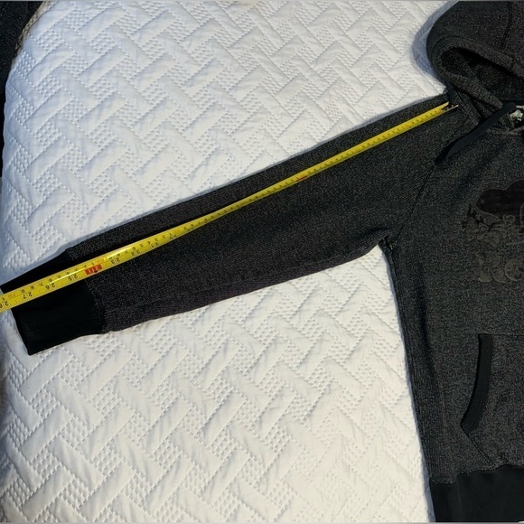 ROOTS Dark Grey Men’s Small Salt & Pepper 2 Piece Jogging Suit Hoodie Sweatpants - Picture 8 of 13